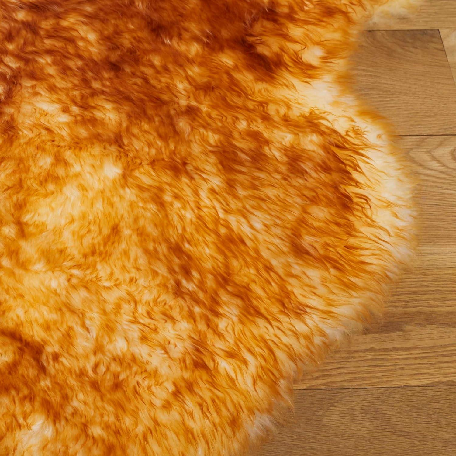 Sheep Skin Natural Sheep Skin Made Within Acid Dying Sheep Skin Solid Color Rug
