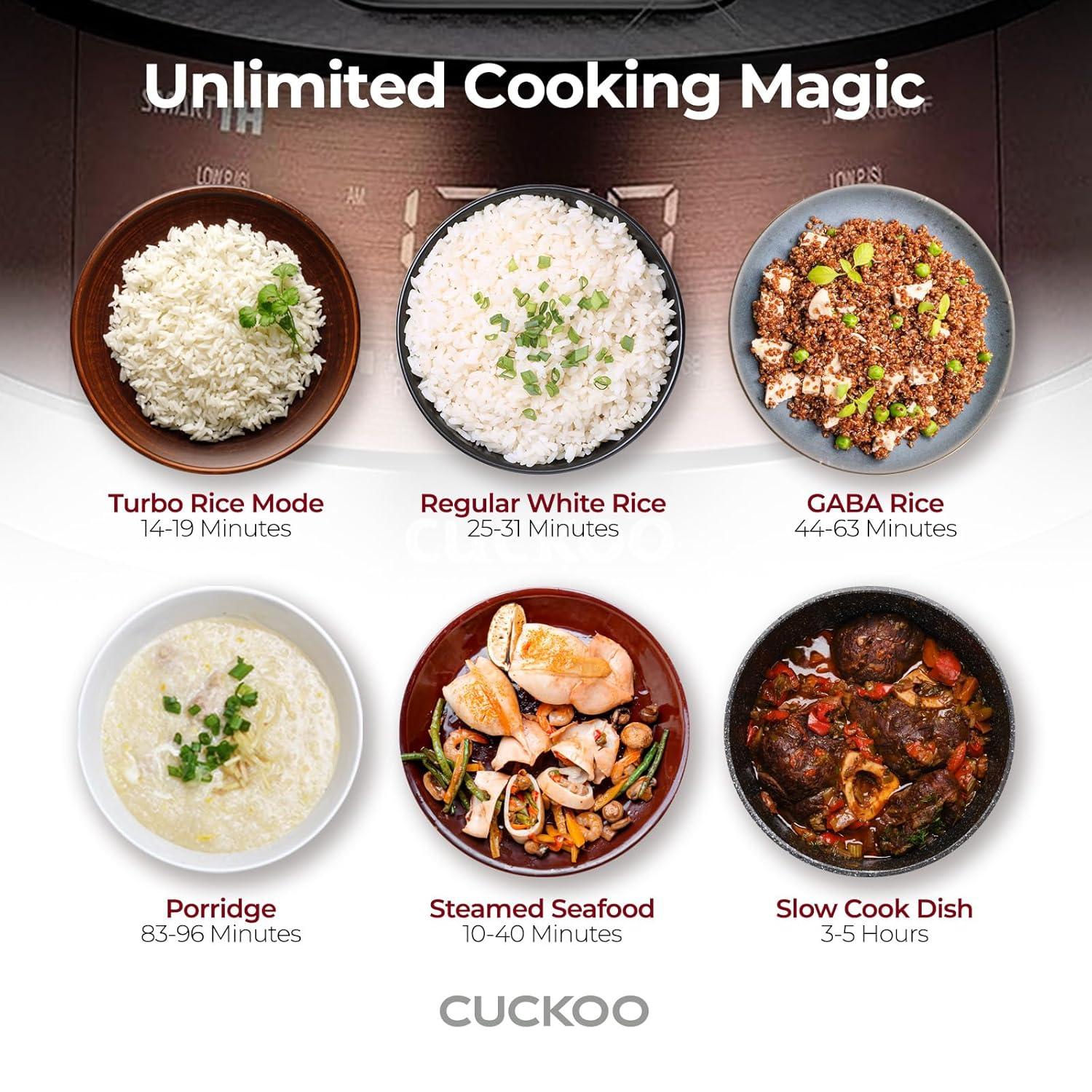 CUCKOO 10-Cup Induction Heating Pressure Rice Cooker and Warmer Bronze: 14 Settings, Automatic Keep Warm, Dishwasher-Safe Parts