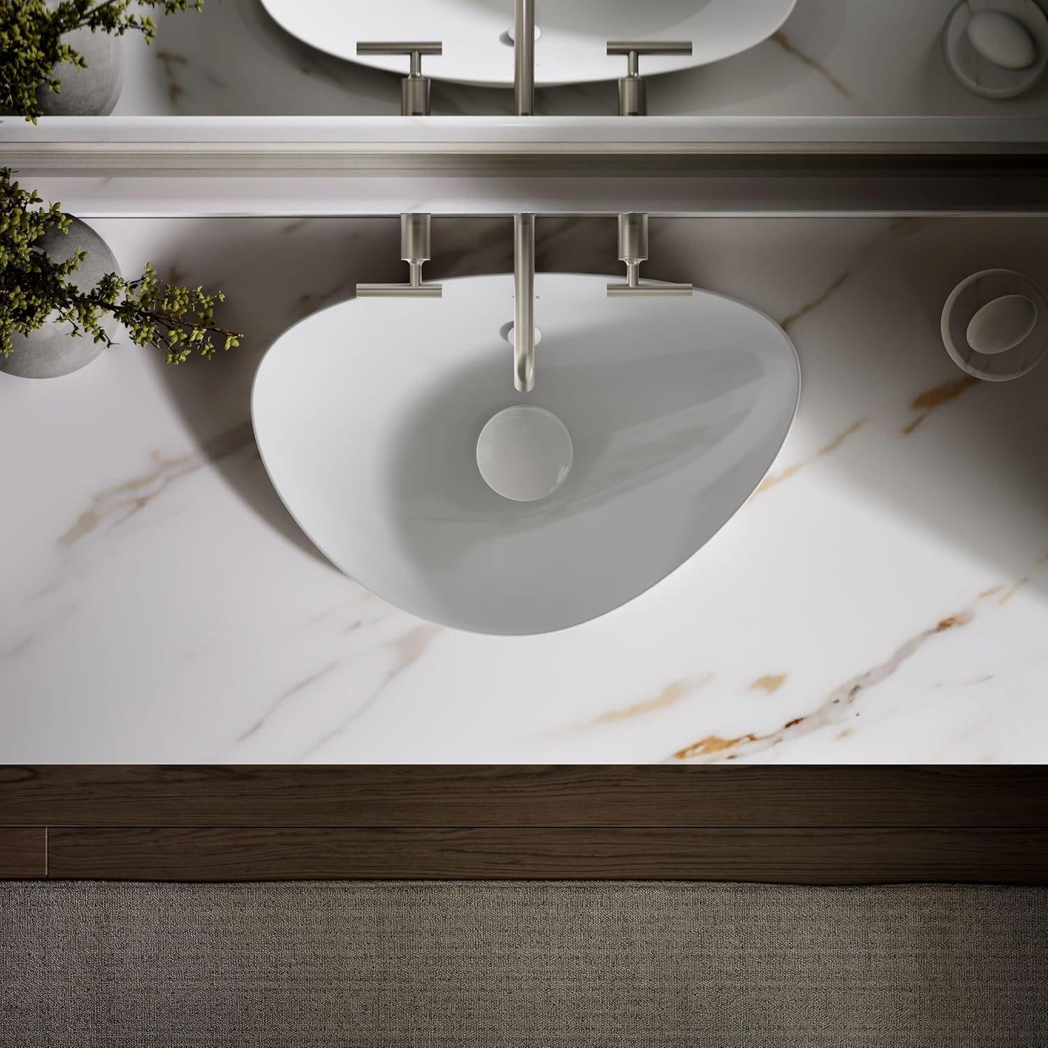 Veil® Ceramic Specialty Vessel Bathroom Sink with Overflow