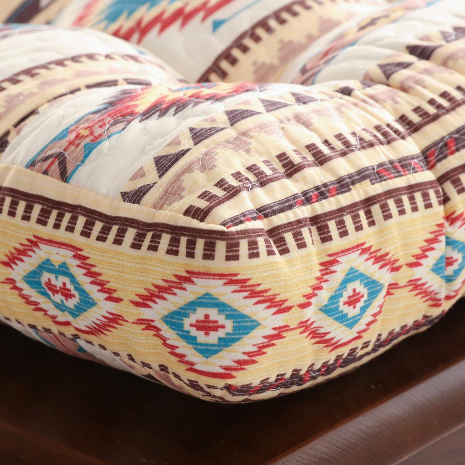 Greenland Home Barefoot Bungalow Triple-Layered Chair Pad - Seat Cushion - Phoenix - Set of 4