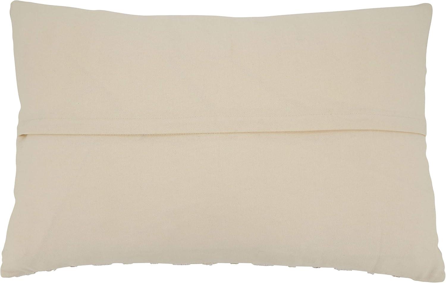 Saro Chloe Collection Appliqued Cotton Throw Pillow