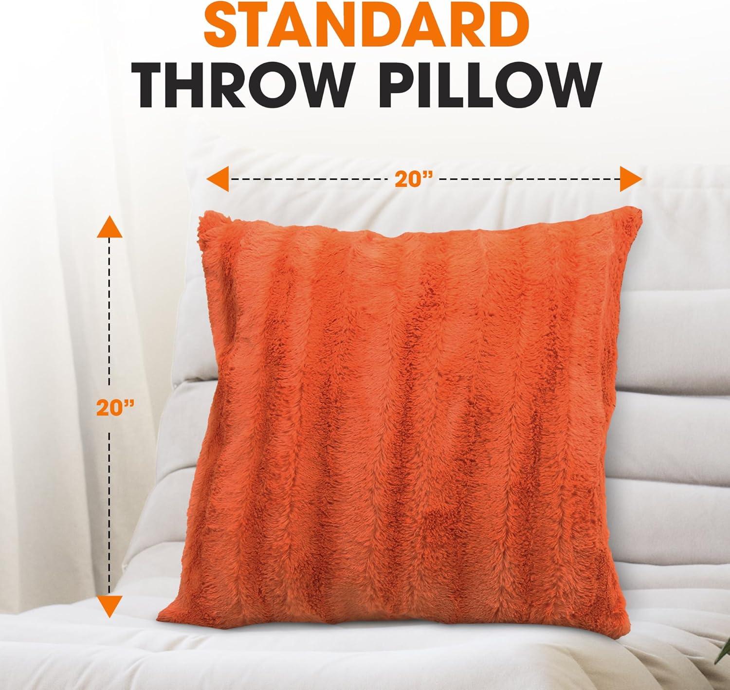 Cheer Collection FRBIN Square Pillow Cover & Insert (Set of 2)
