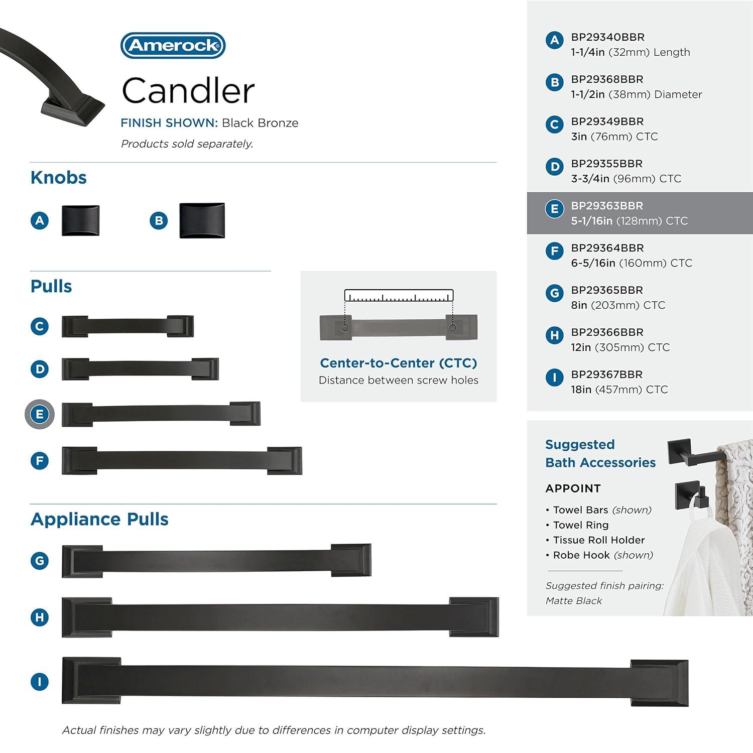 Amerock Candler Center to Center Arch Pull