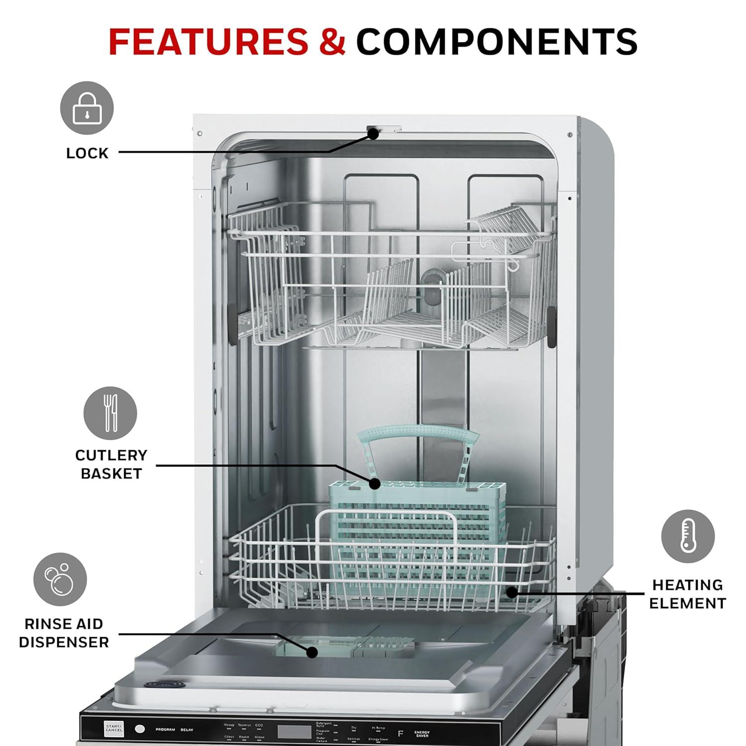 Honeywell 18 in Stainless Steel Dishwasher