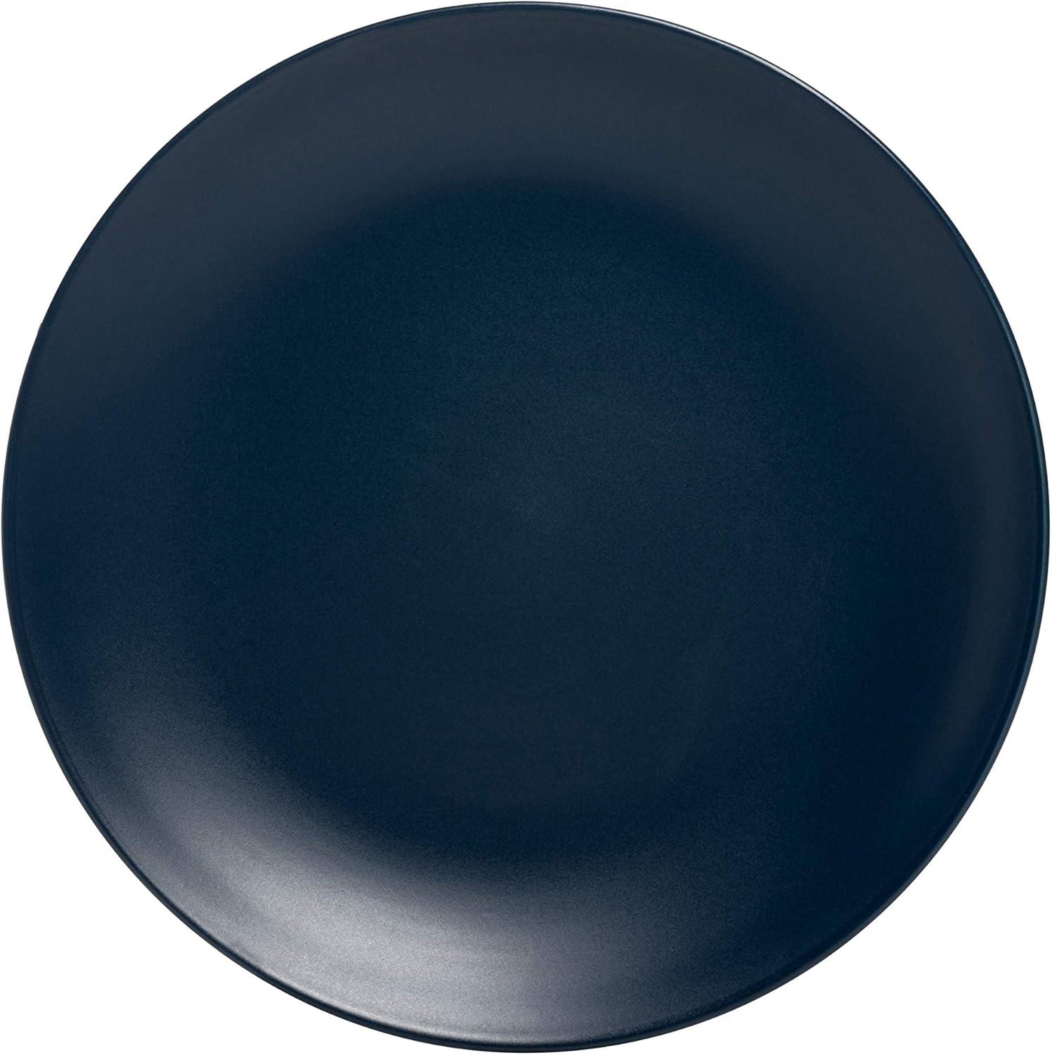 Midnight Blue Matte Ceramic Salad/Dessert Plates, Set of 6