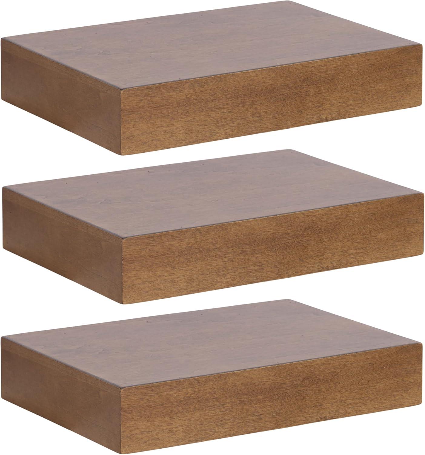 Kate & Laurel All Things Decor 12" Havlock Wood Floating Shelves