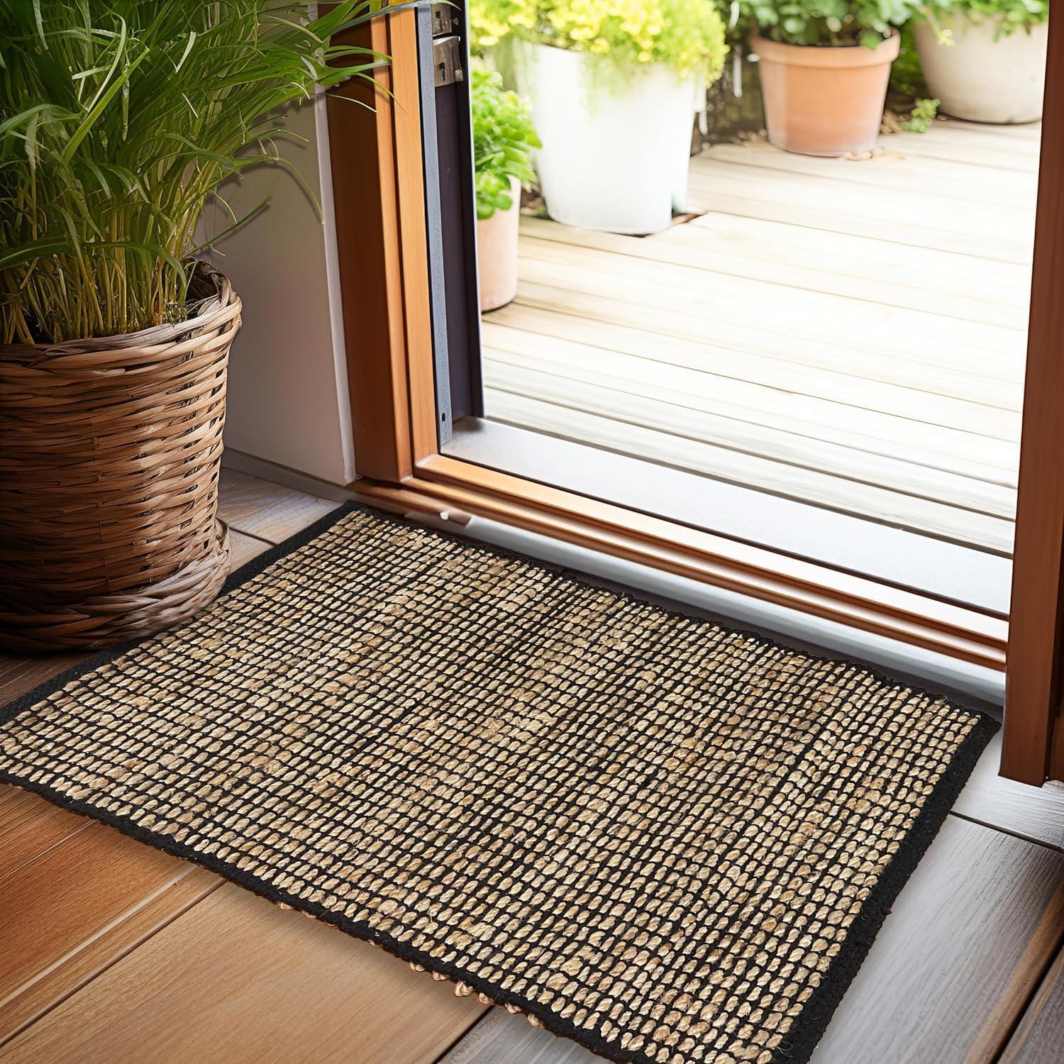 3'x5' Pata Hand Woven Chunky Jute Area Rug, Natural - JONATHAN Y