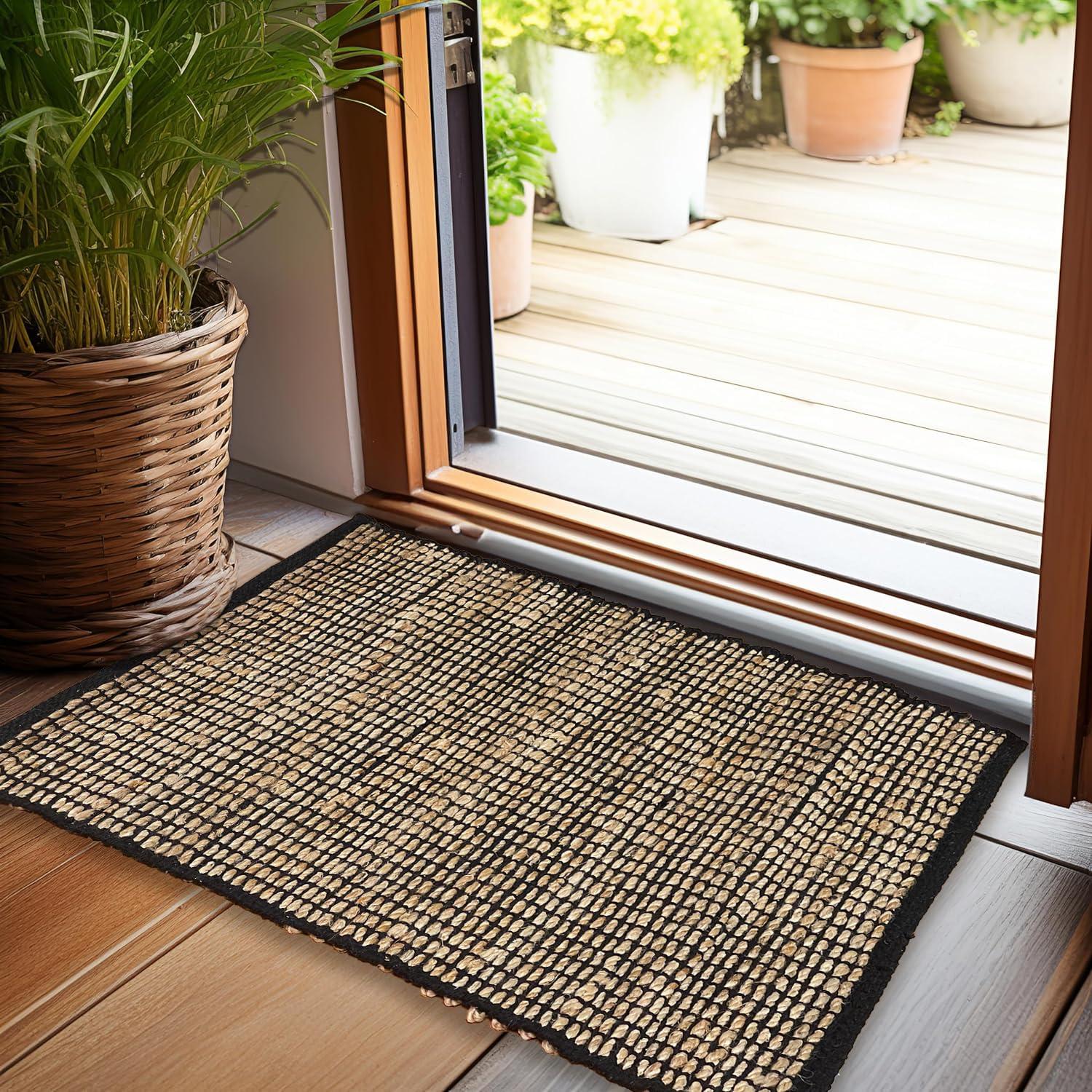 3'x5' Pata Hand Woven Chunky Jute Area Rug, Natural - JONATHAN Y