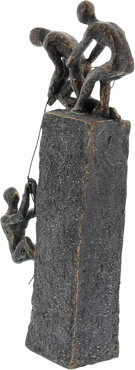 Studio 350 Gray Polystone Climbing People Sculpture