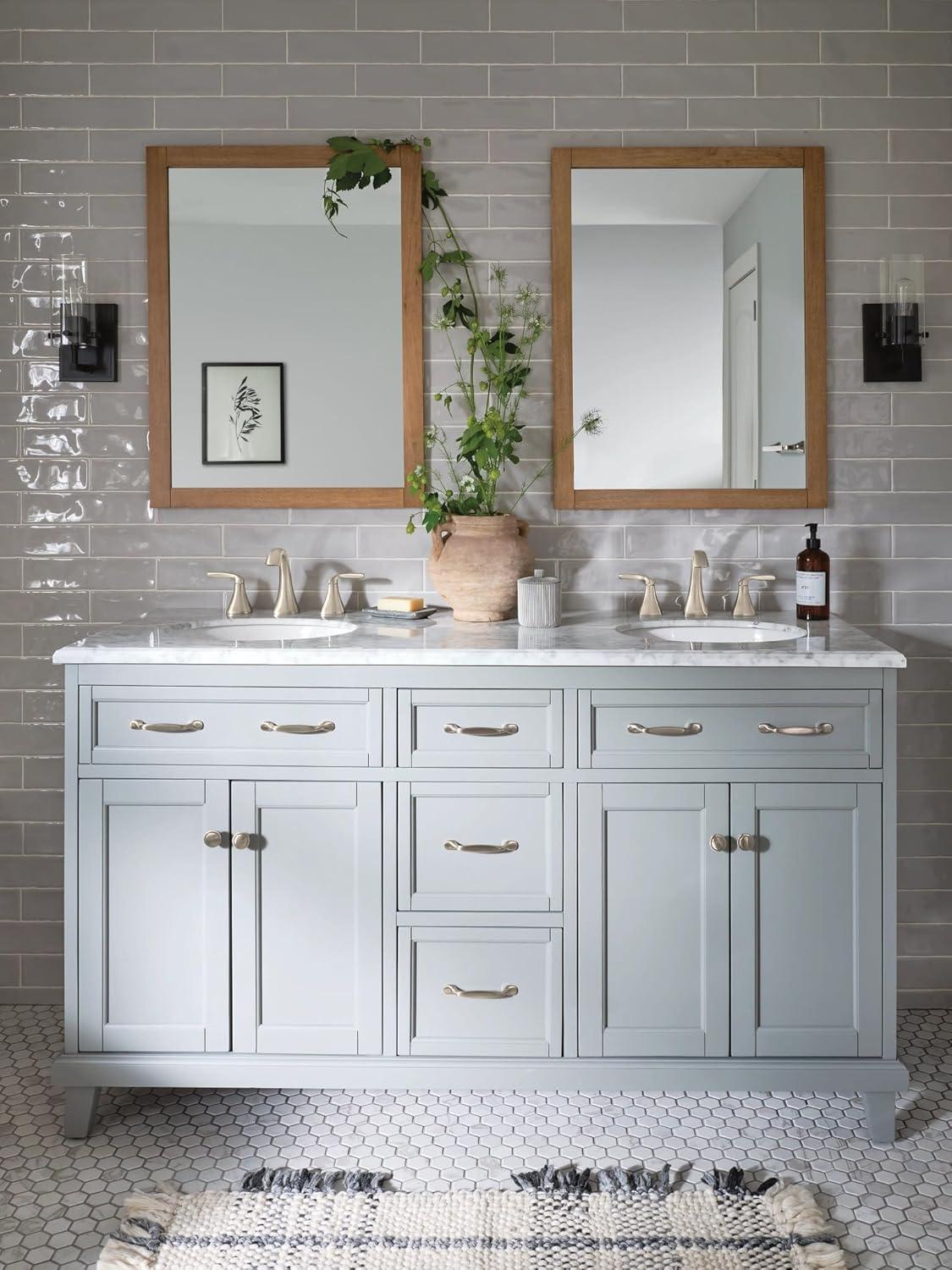 Moen Moen Voss Two Handle 8 in. Widespread Bathroom Faucet Trim Kit, Valve Required T6905BN