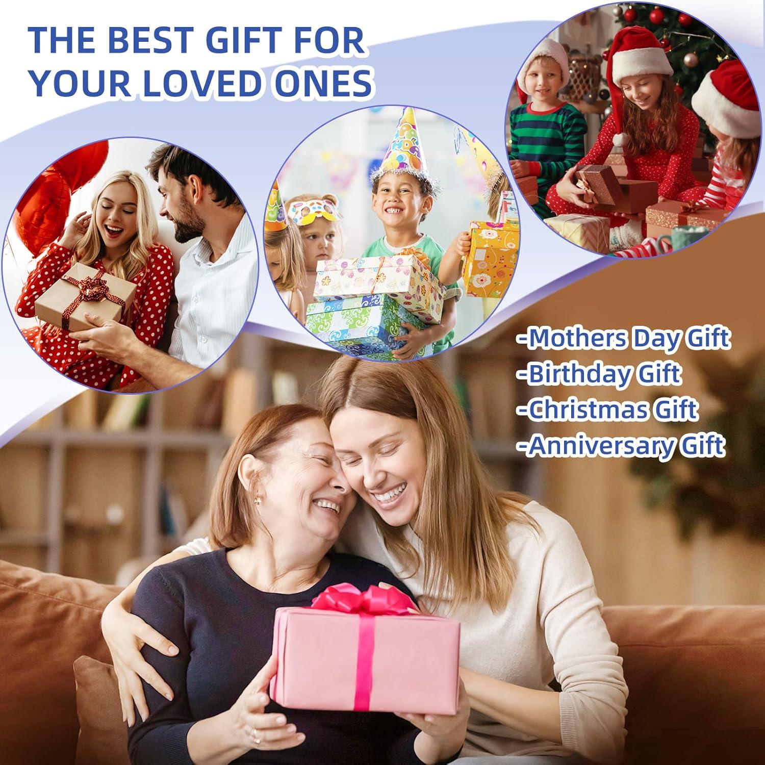 Gifts for Mom Wife Valentines Day Throw Blanket Gifts for Grandma, Best MOM Ever Surrounded by Heart Shape with 100 Languages I Love You Blanket, Mom Gifts Christmas Mother‘s Day 60''x70''