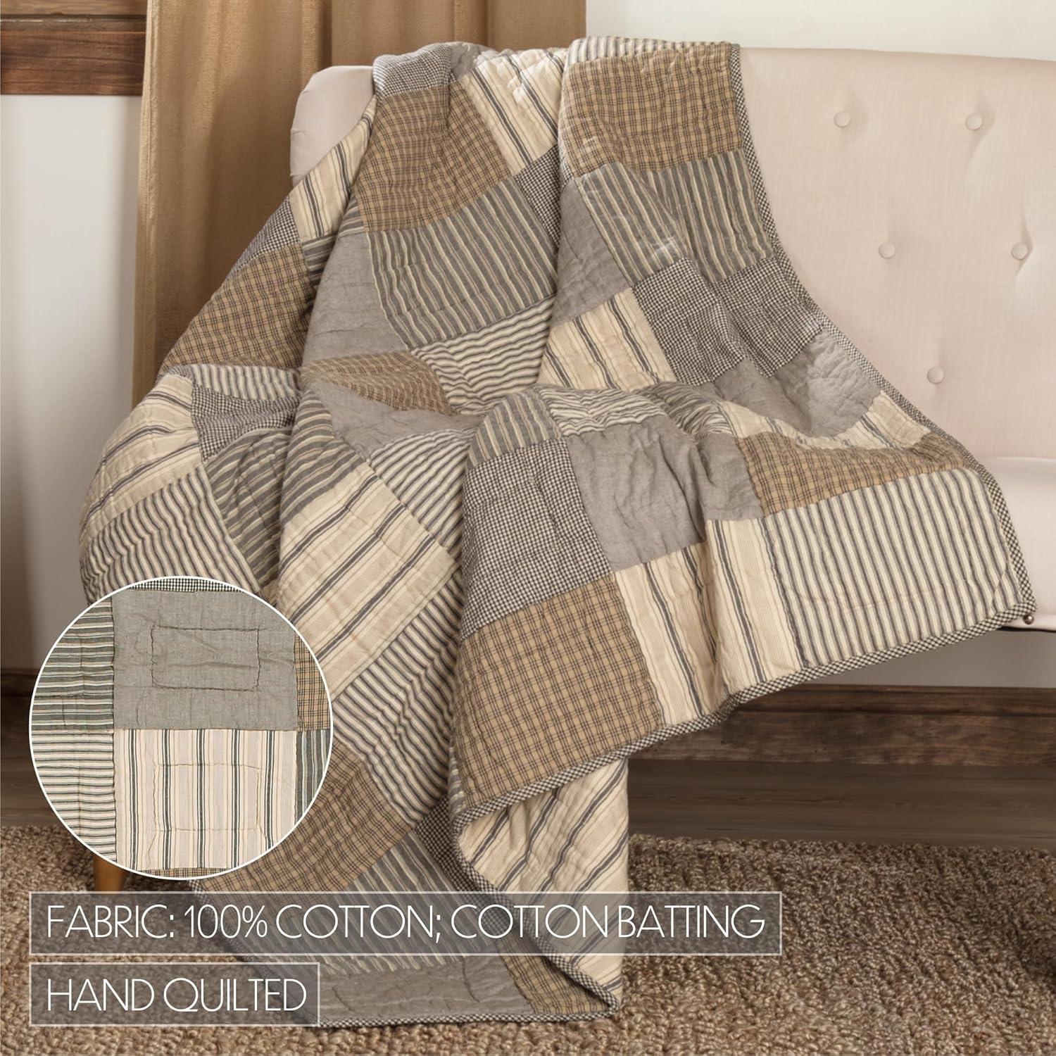 VHC Brands Sawyer Mill Handmade Throw Blanket