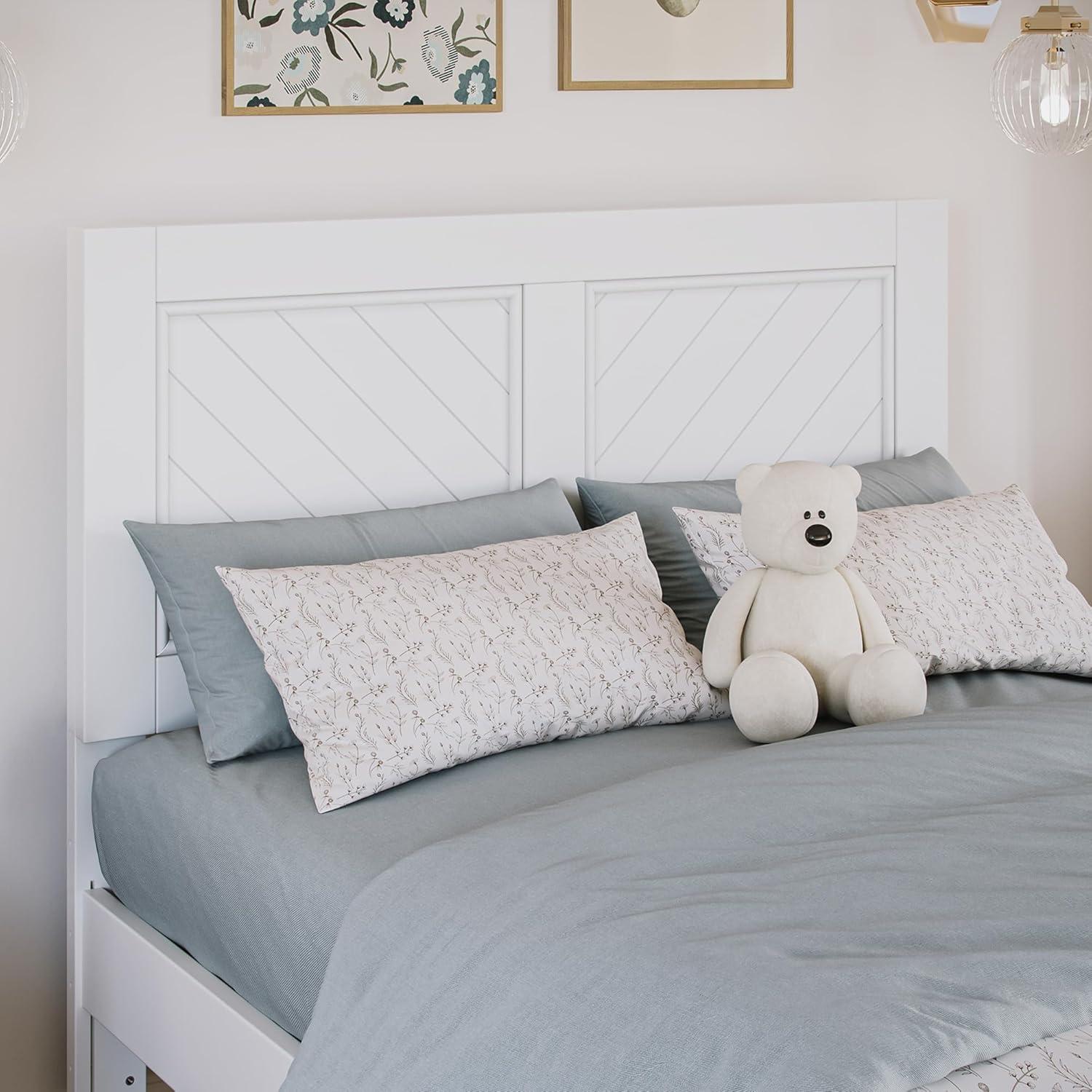 AFI Canyon White Solid Wood Platform Bed with Matching Footboard & Storage Drawers, King