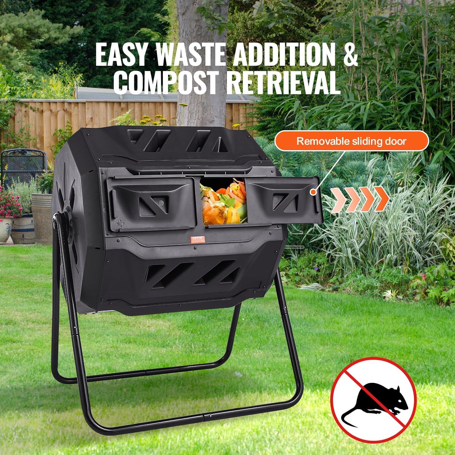 43 Gallons Polypropylene Tumbler Composter