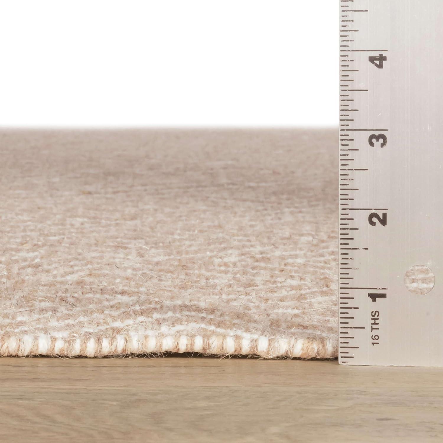 Geo Diamond Natural/Ivory Handwoven Wool Rug
