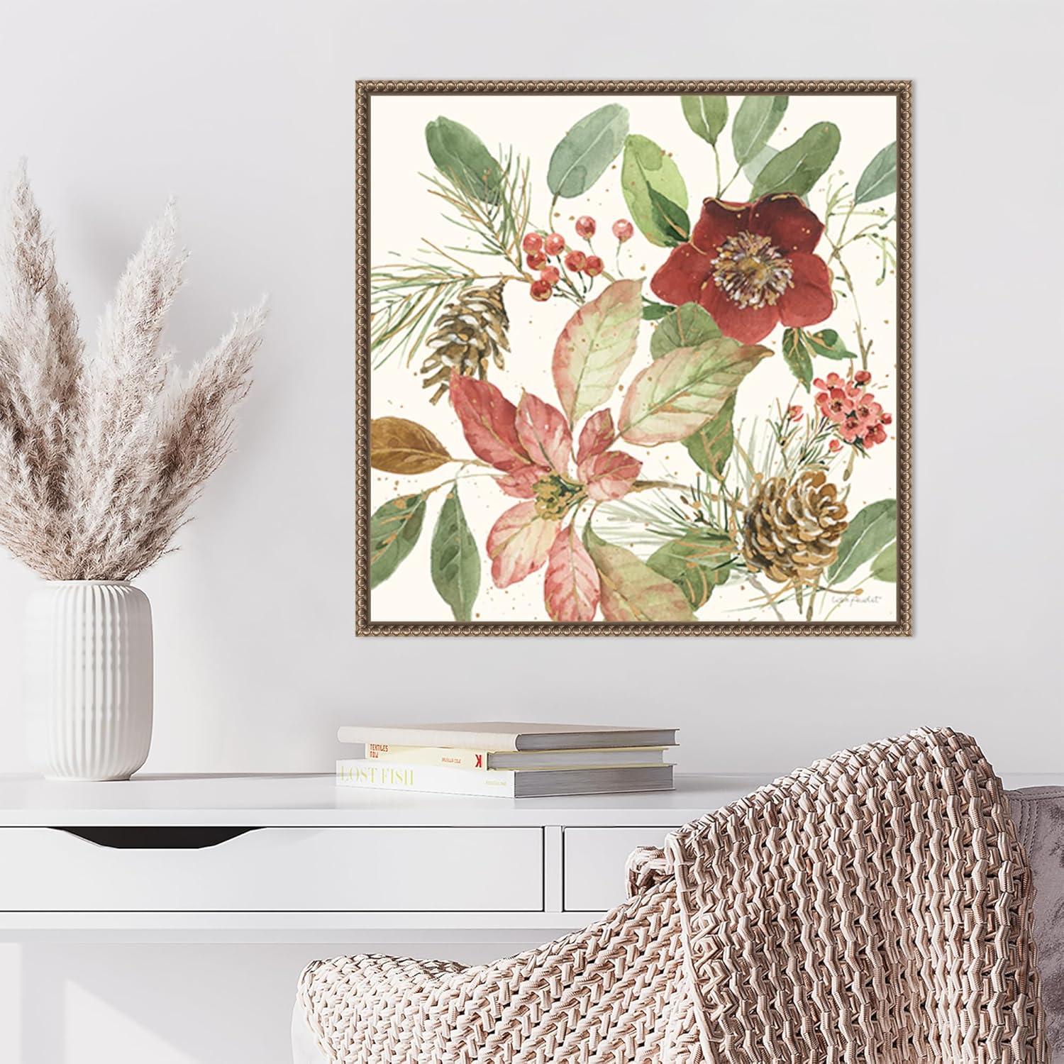 Winter Blooms VI by Lisa Audit Framed Canvas Wall Art Print