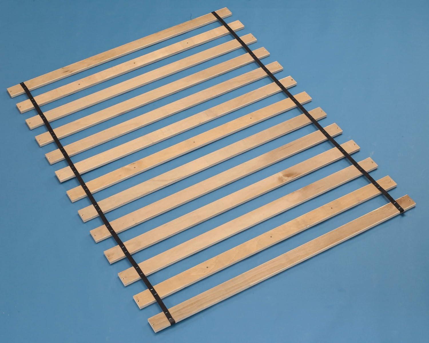 King Frames and Rails Roll Slats Brown - Signature Design by Ashley: Mattress Base