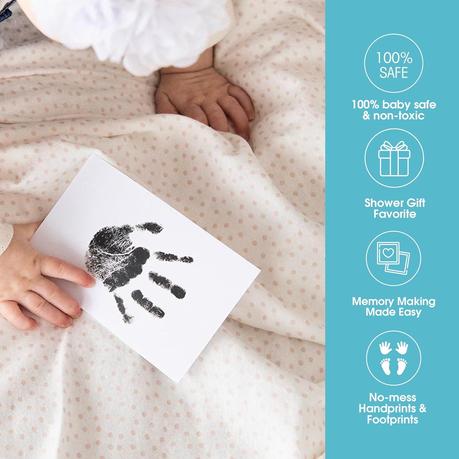 Black Clean-Touch Baby Handprint and Footprint Kit