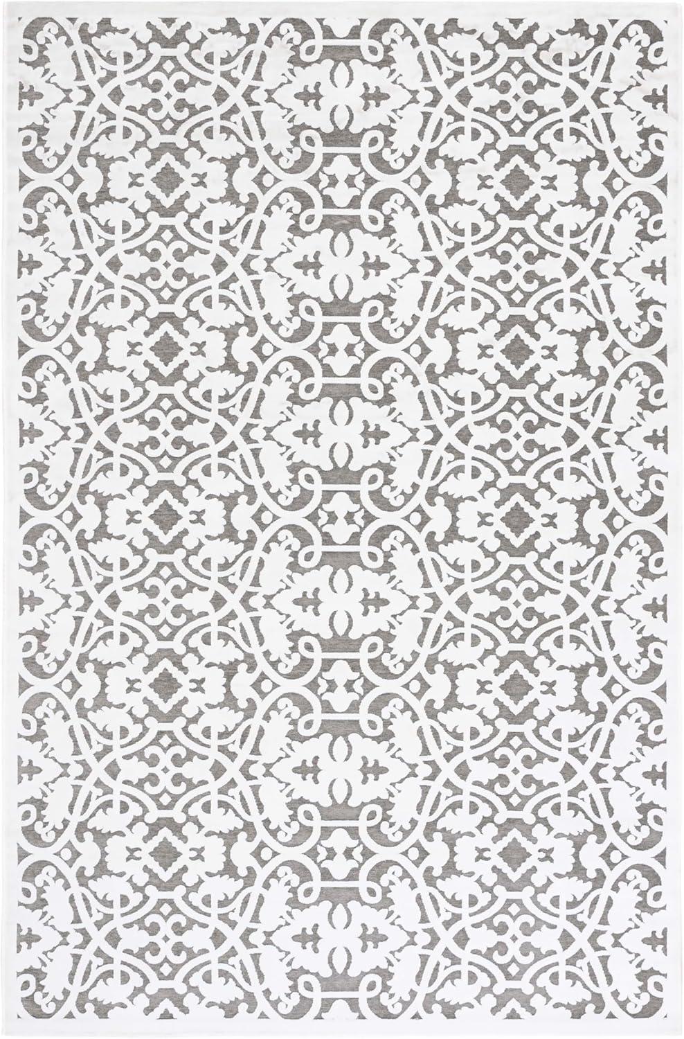 Paradise PARB636 Machine Made Indoor Area Rug - Ivory/Dark Grey - 5'x7'5" - Safavieh