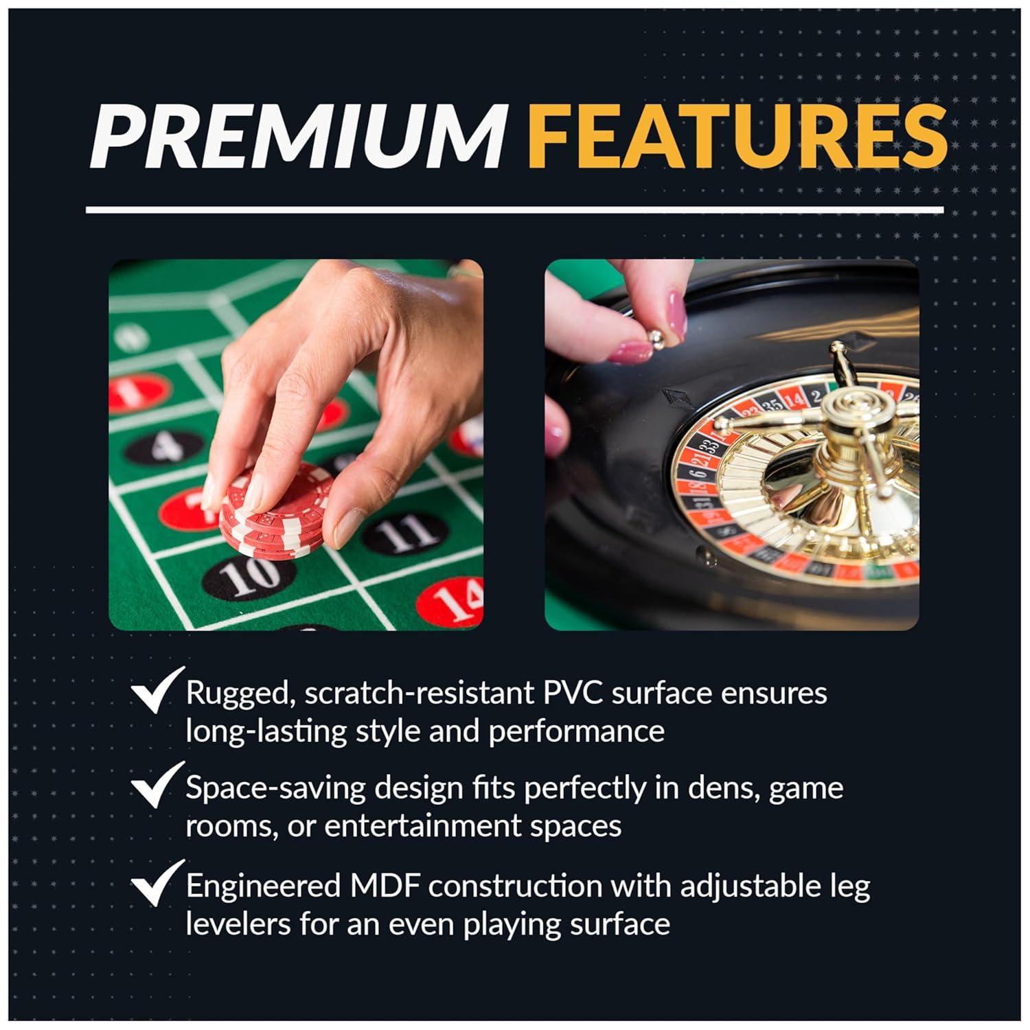 Hathaway Games 48" Monte Carlo Poker Table