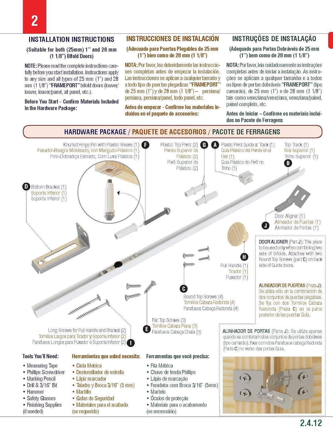 Kimberly Bay Louvered Wood Unfinished Plantation Bi-Fold Door
