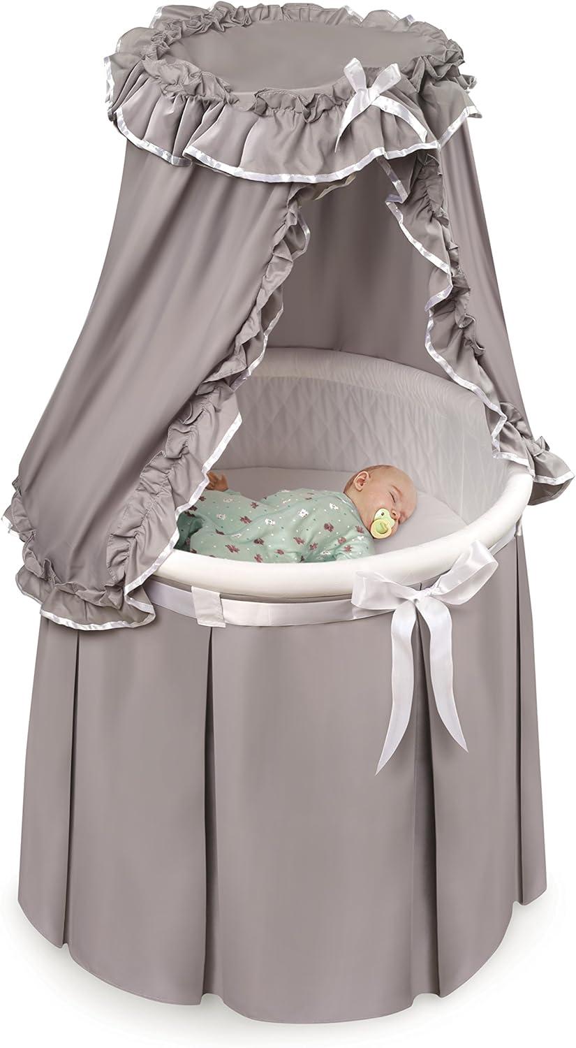 Harriet Bee Deford Bassinet with Bedding with Mattress and Stand