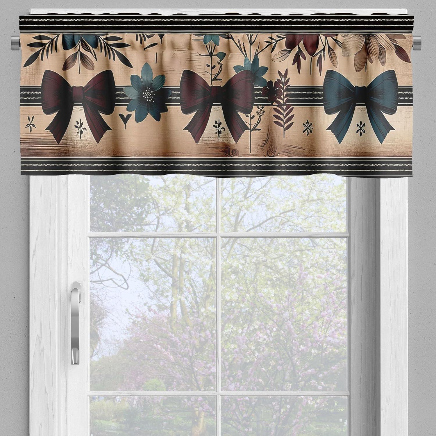 Tailored 55'' W Kitchen Curtain