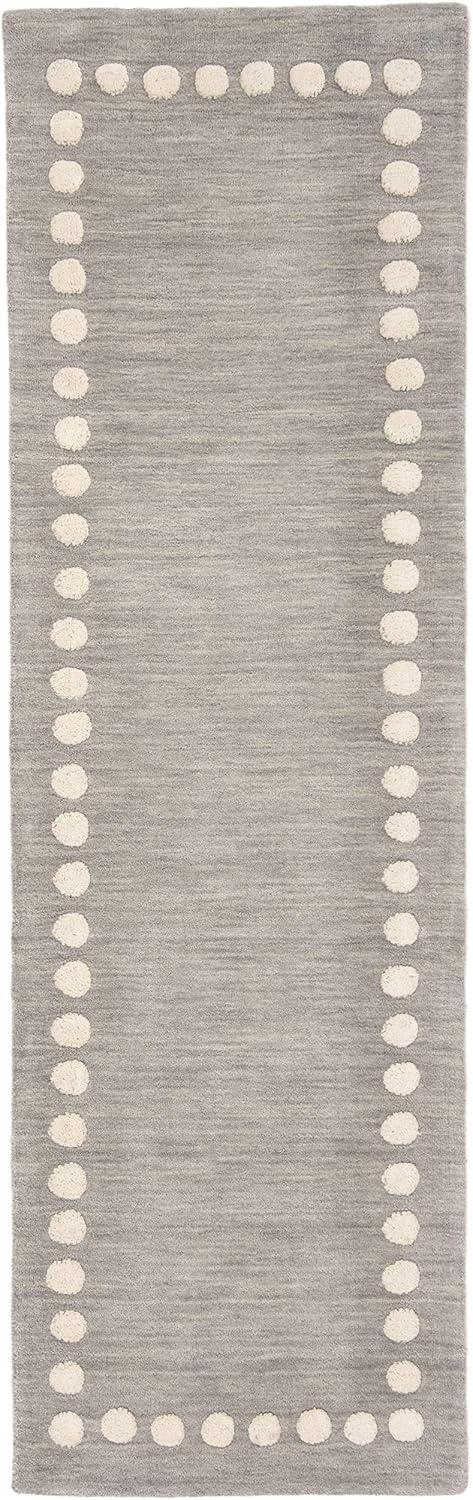 Safavieh Kids SFK802 Hand Loomed Indoor Runner Rug - Blue/Ivory - 2'6"x8' - Safavieh