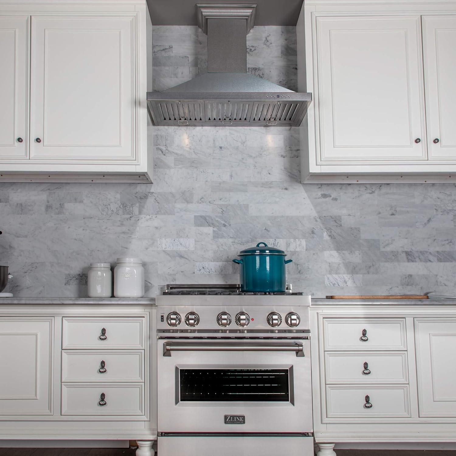 ZLINE 30 in. Designer Series Convertible Vent Wall Mount Range Hood (8KBB-30)