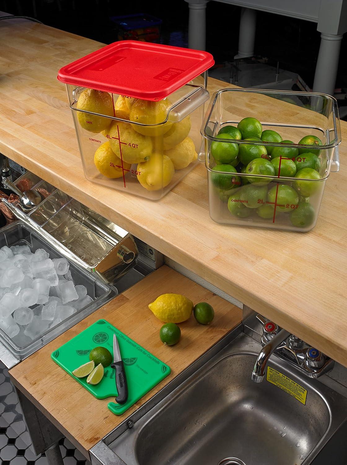 Carlisle Food Service Products Carlisle Food Service Products 1.5 Gallons Square Food Storage Container (Set of 6)