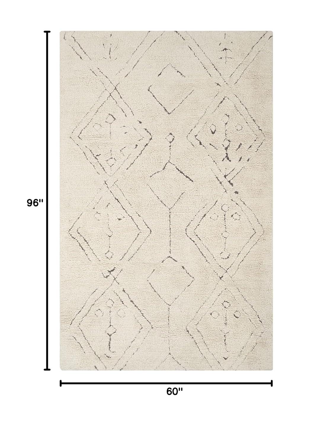 Casablanca CSB212 Hand Tufted Indoor Area Rug - Ivory/Multi - 5'x8' - Safavieh