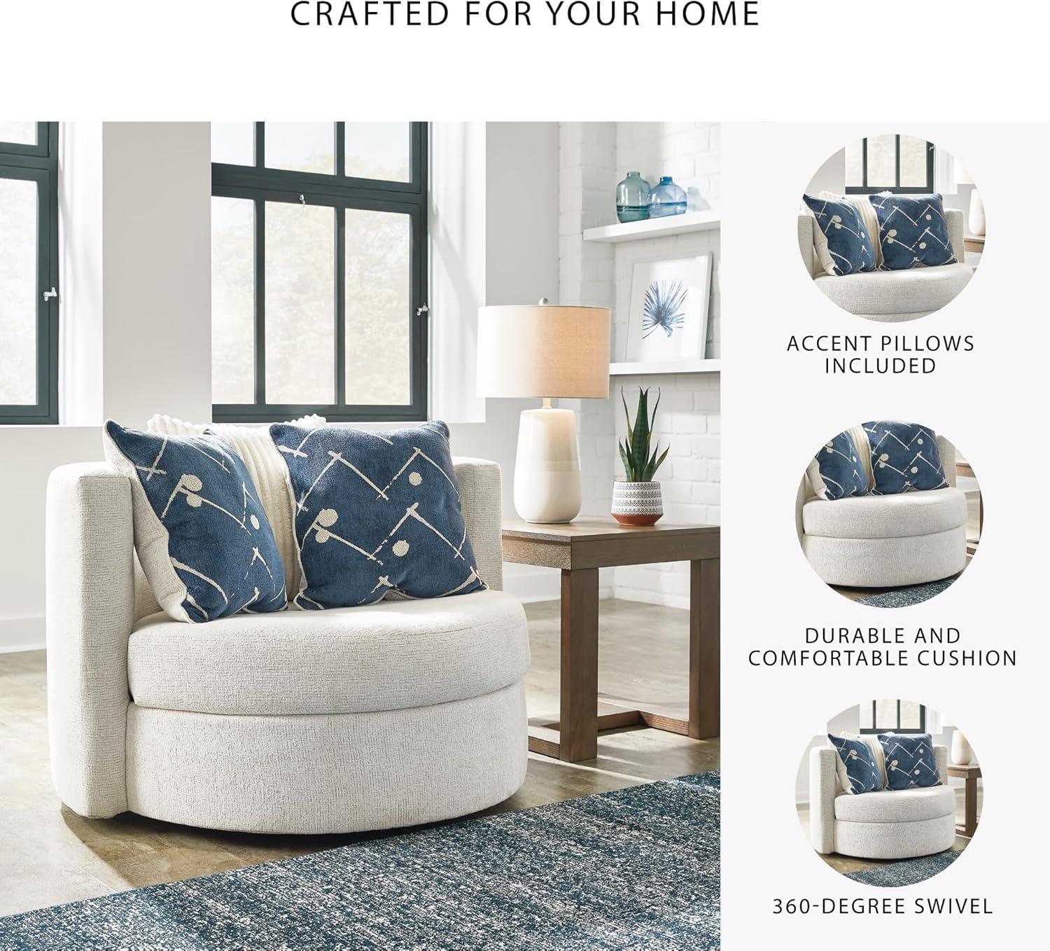 Ebern Designs Wydmondham Upholstered Swivel Accent Chair
