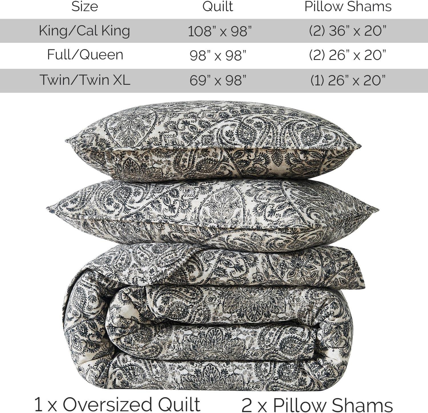 SouthShore Fine Linens Ashanti Oversized easy care lightweight Quilt Set by Southshore Fine Linens & Reviews | Wayfair
