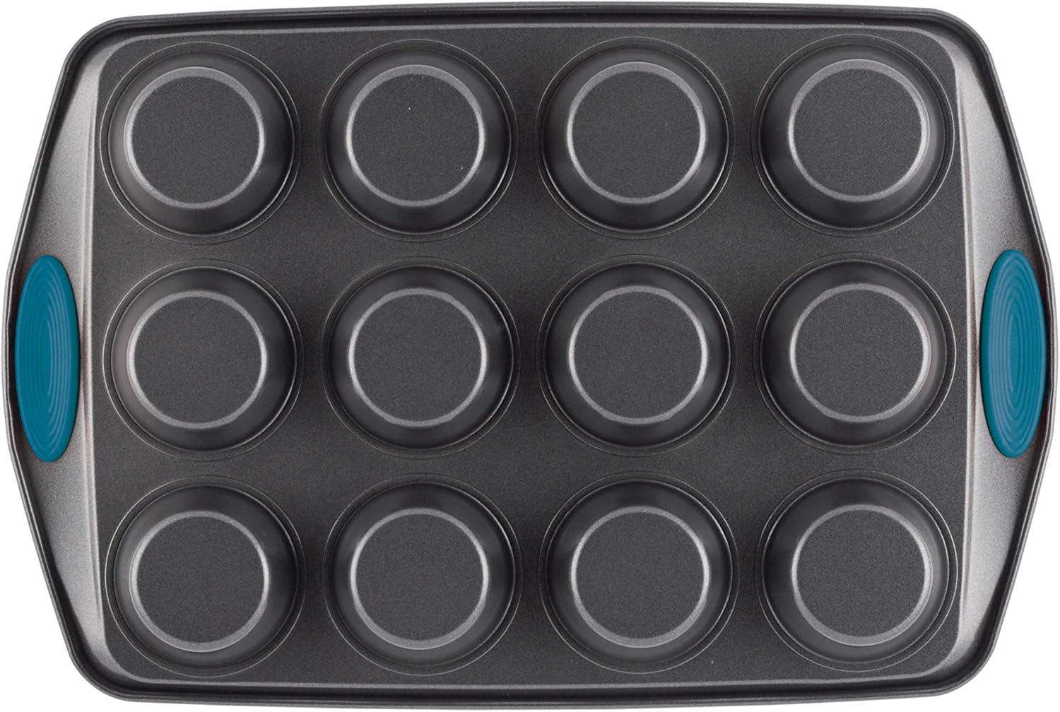 Gray Non-Stick 12-Cup Oven-Safe Muffin and Cupcake Pan