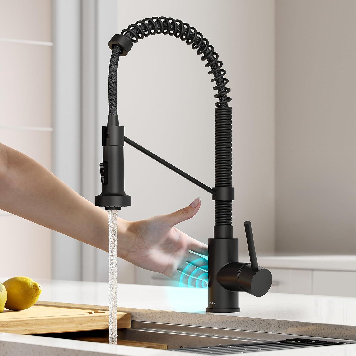 Kraus Bolden Touchless Sensor Commercial Style 2-Function Single Handle Pull-Down Kitchen Faucet