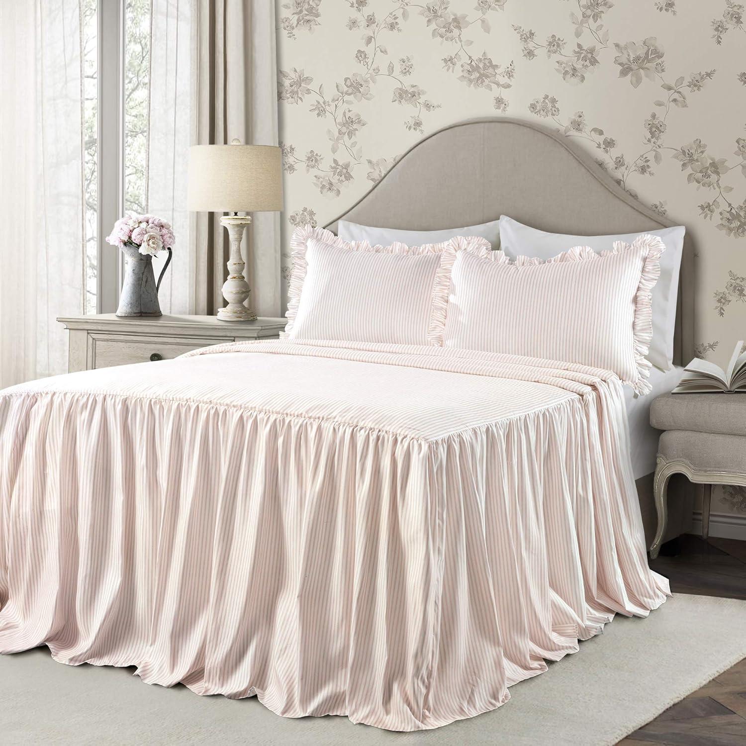 Lush Decor Reyna Microfiber Reversible 3 Piece Bedspread Set