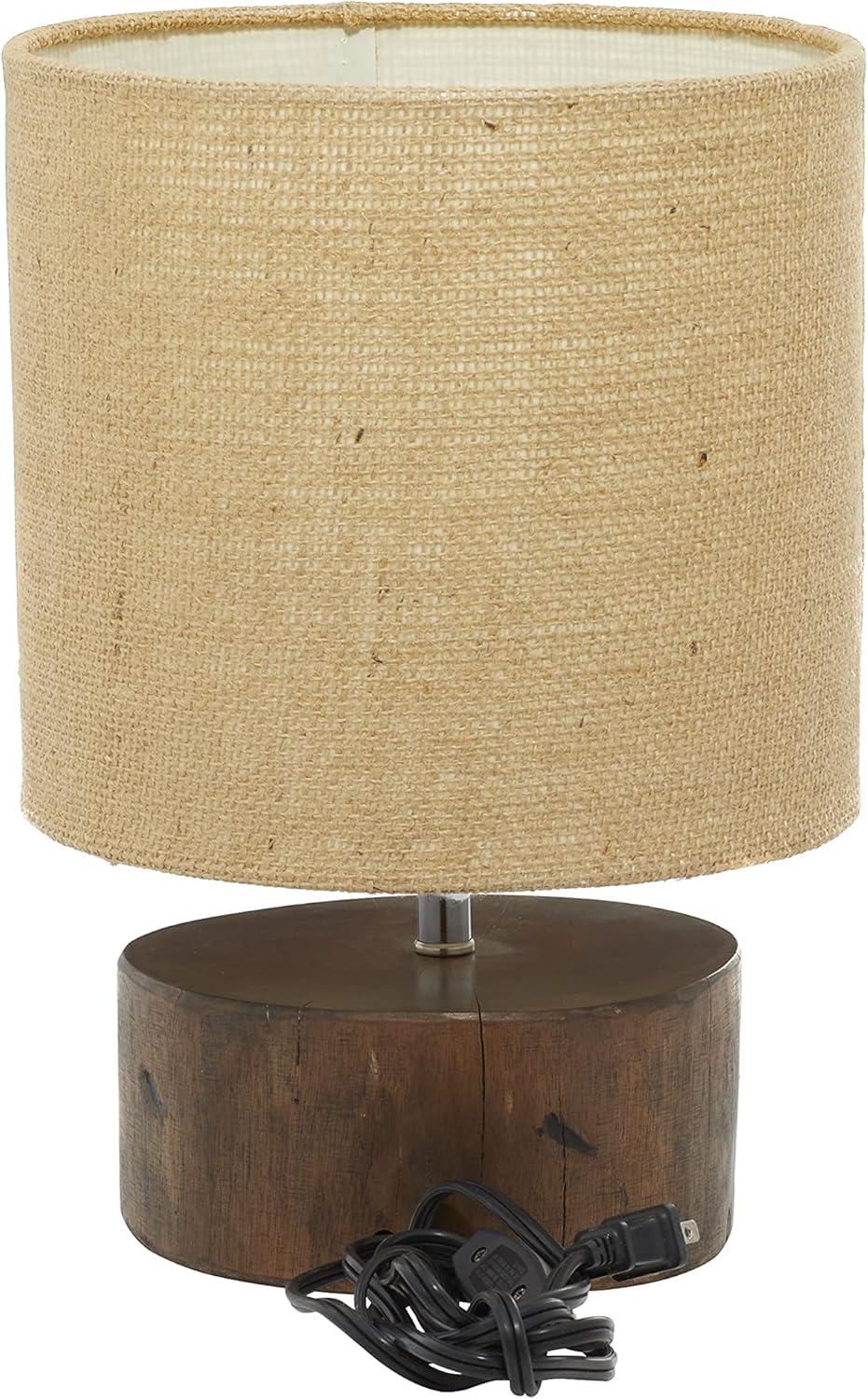 Wood Table Lamp with Shade