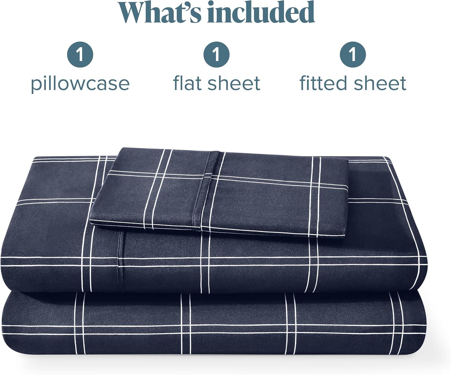 Printed Pattern Microfiber Sheet Set by Bare Home