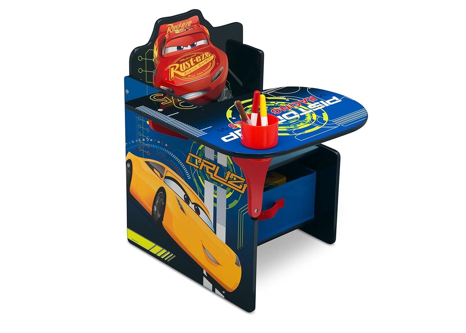 Delta Children Disney/Pixar Cars Kids Chair Desk with Storage Compartment
