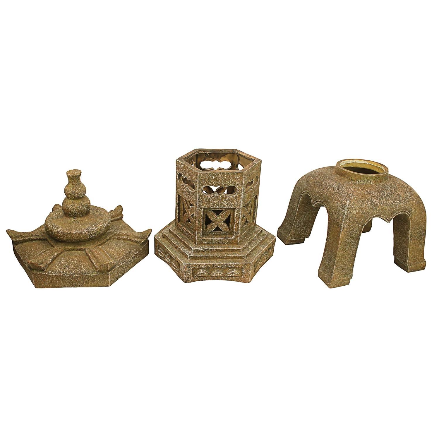 Design Toscano Sacred Pagoda Lantern Illuminated Statue