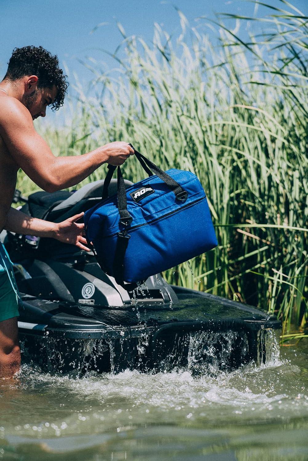 Navy Blue High-Density Insulated Soft-Sided Cooler Bag