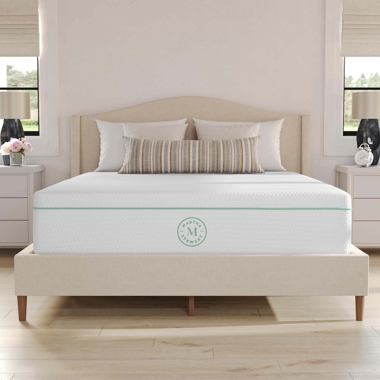 Queen Medium-Firm Gel Memory Foam Mattress with Cooling Cover