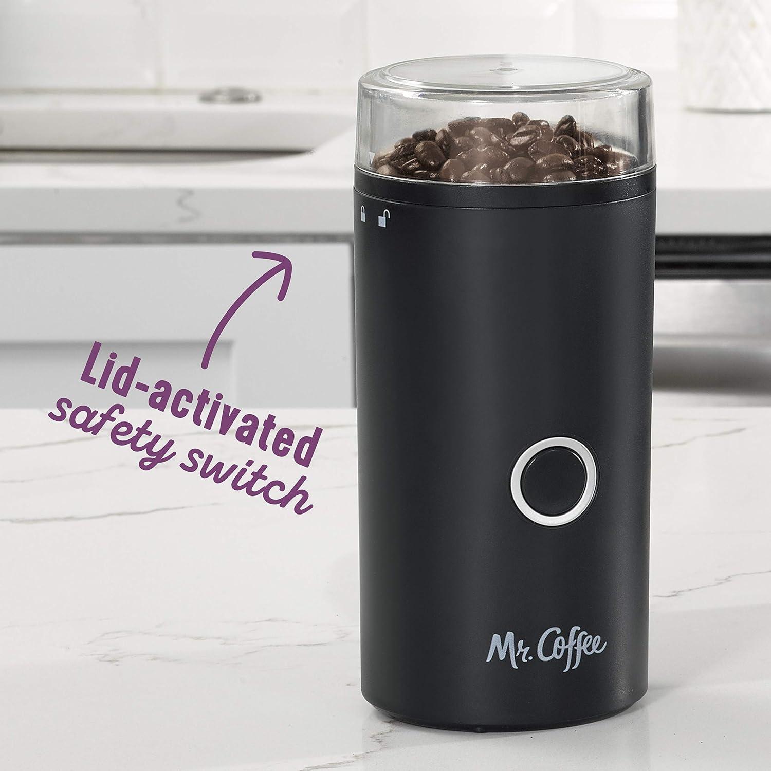 Mr. Coffee Simple Grind 14 Cup Coffee Grinder, Black