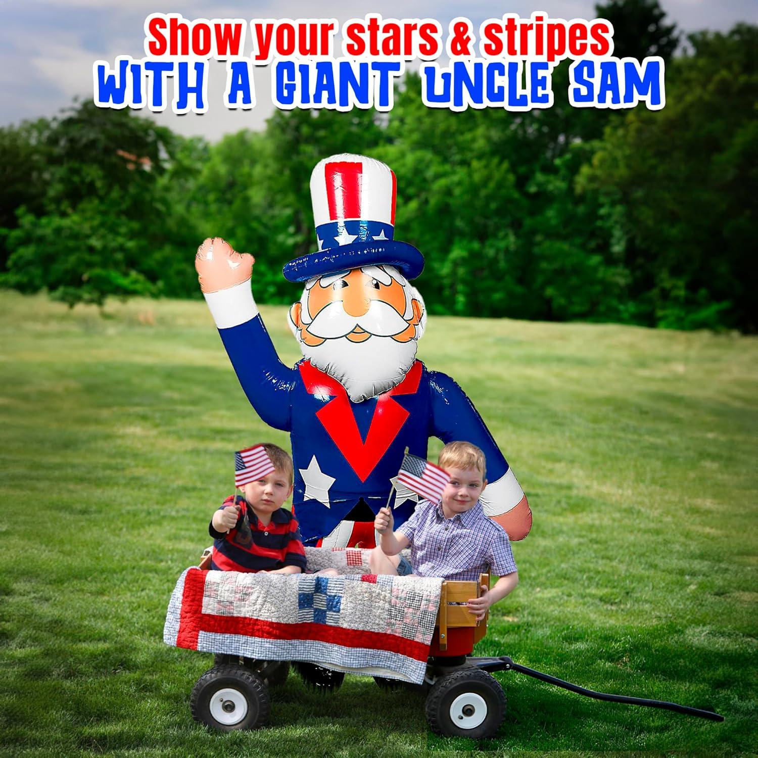 Large Inflatable Uncle Sam Patriotic Party Decoration