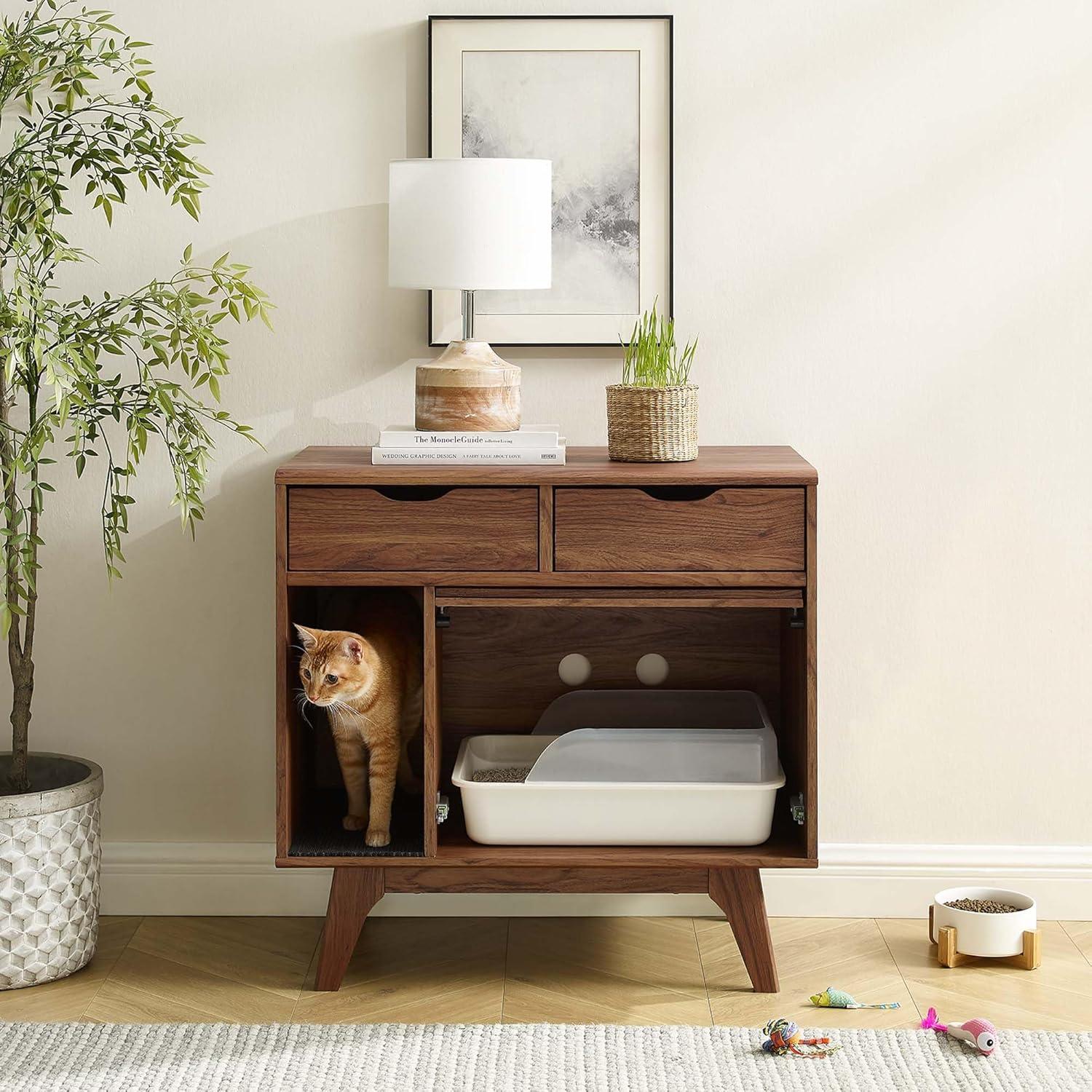 Modway Modway Render Wood Litter Box Enclosure