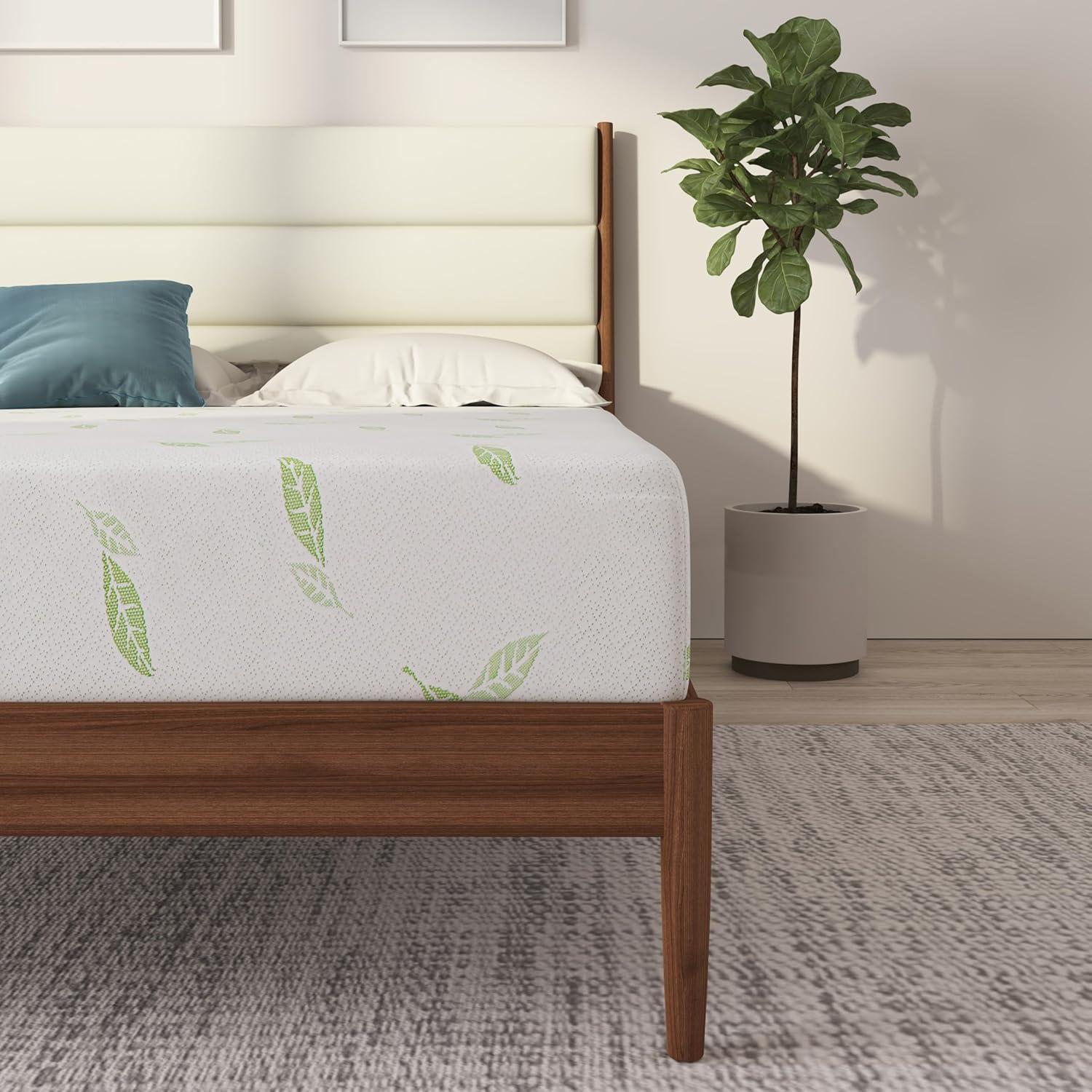 Nap Queen Anula, Green Tea Infused Medium Firm Memory Foam Mattress