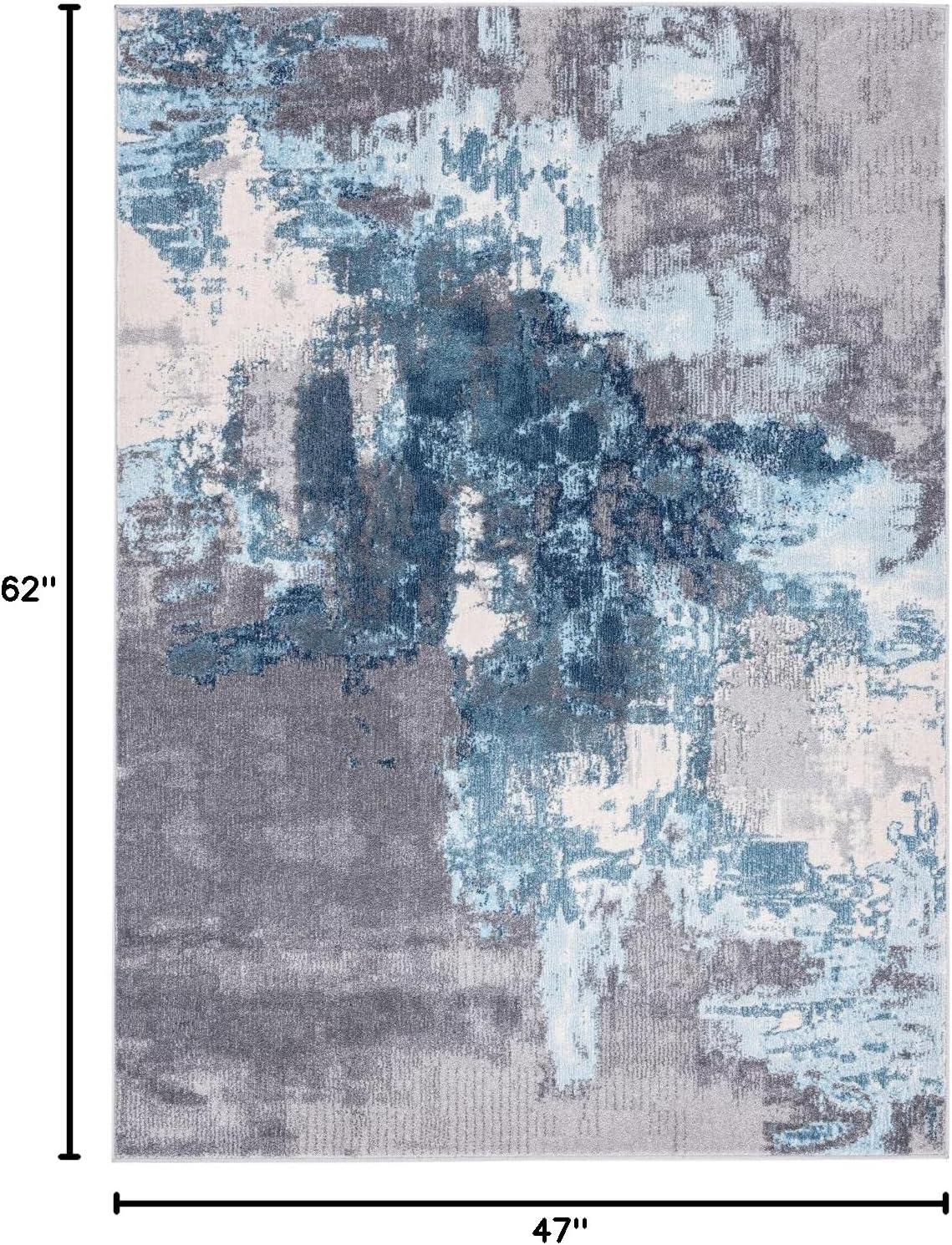 Luxe Weavers Abstract Distressed Area Rug