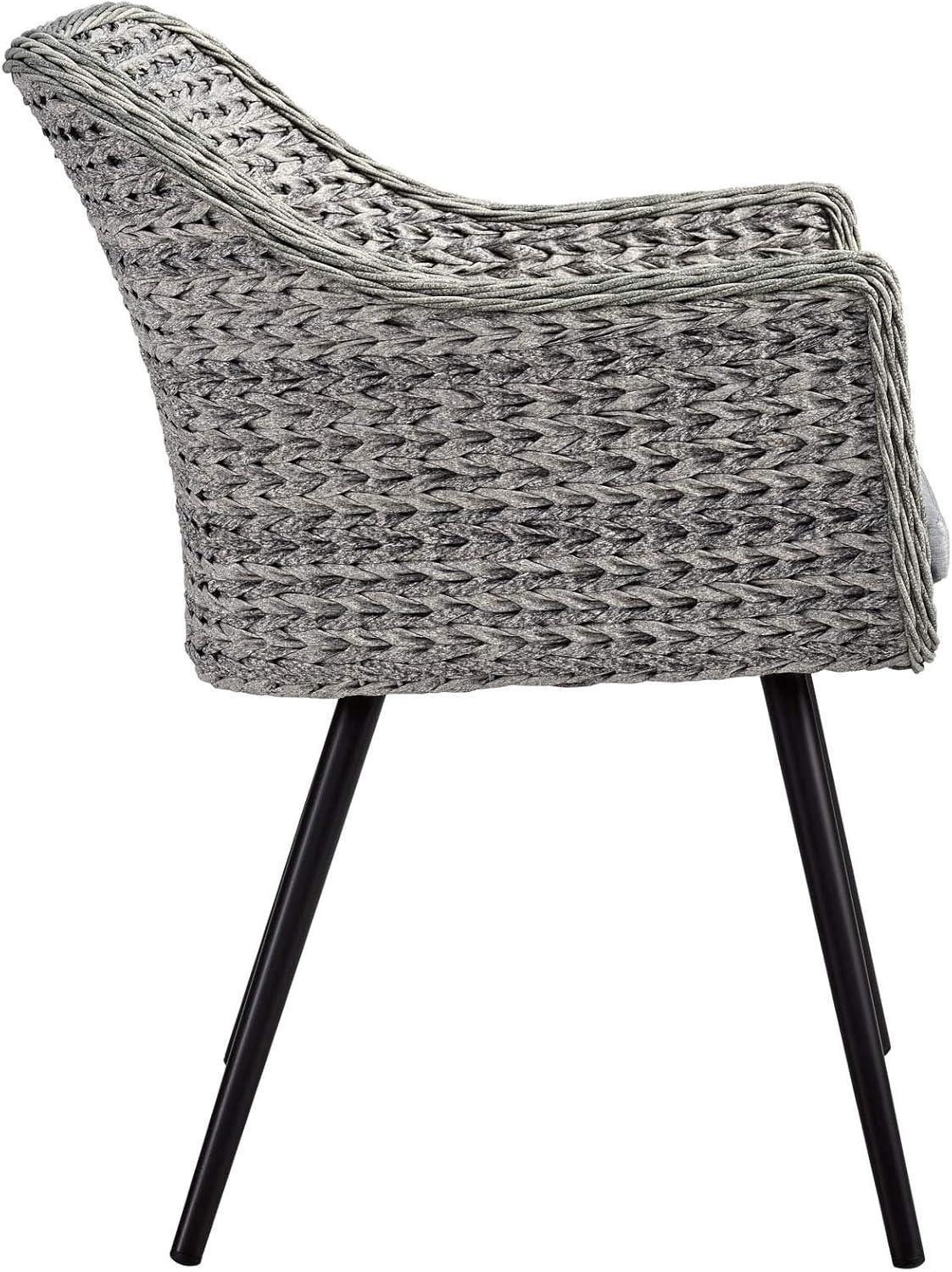 Endeavor Outdoor Patio Wicker Rattan Dining Armchair by Modway