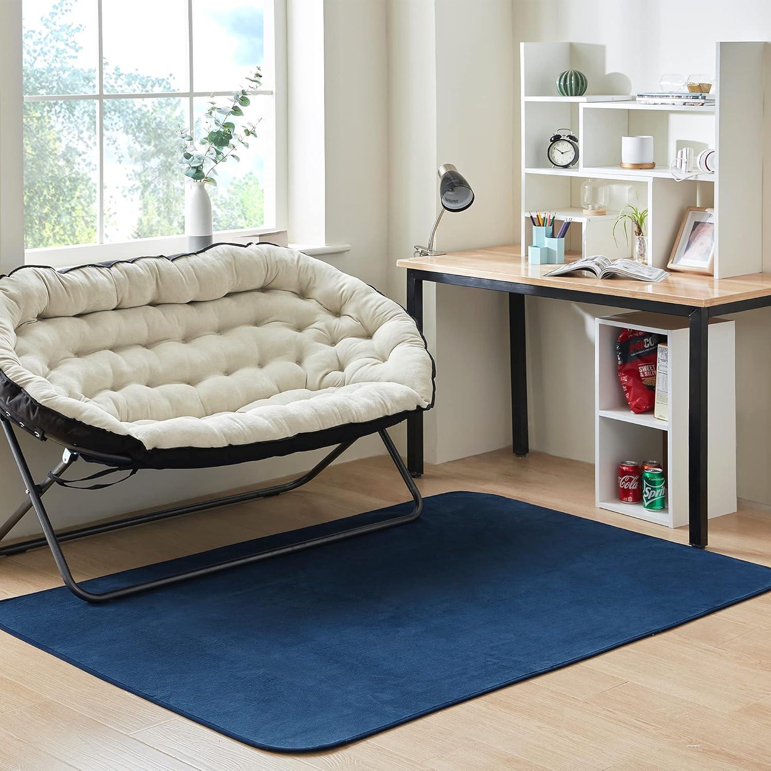 White Adjustable Compact Desk Bookshelf with Cubes