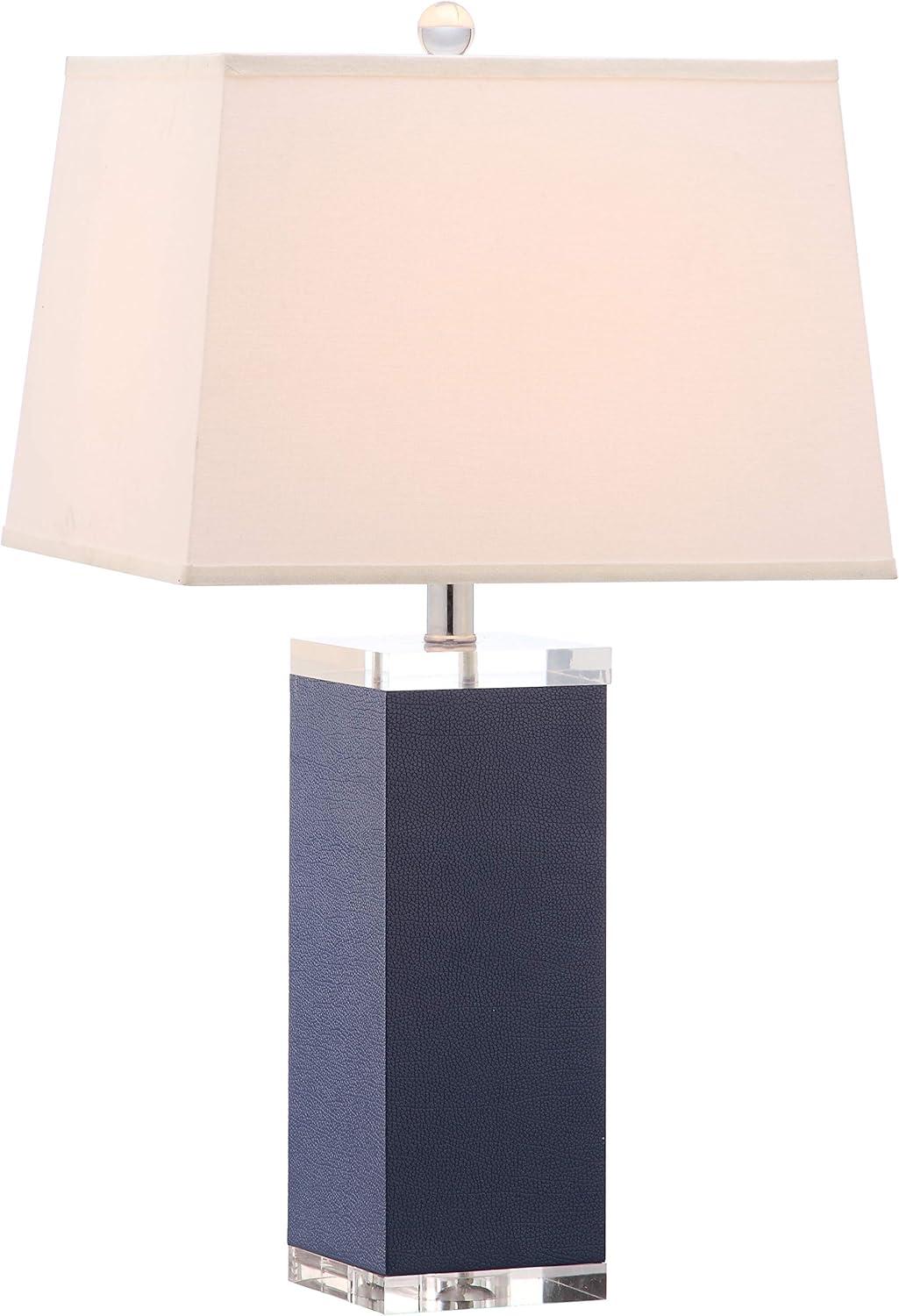 Deco Leather Table Lamp - Navy - Safavieh